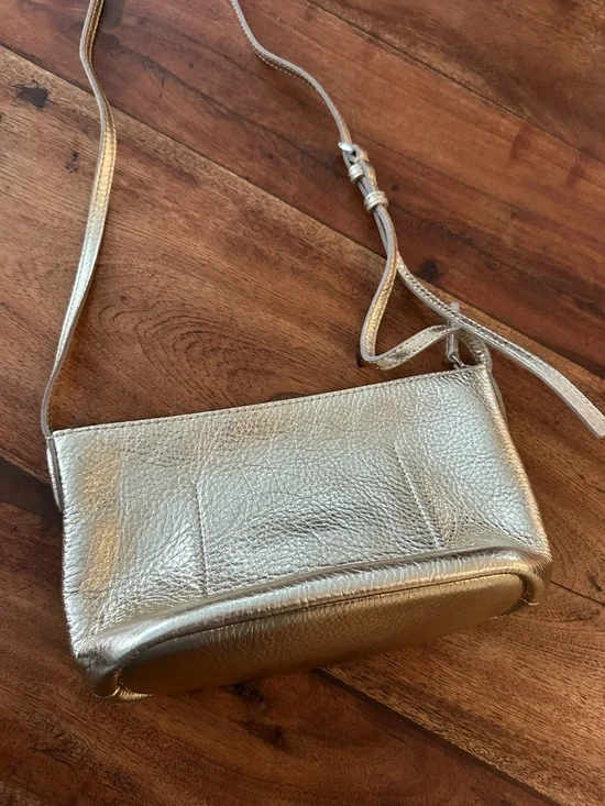 ☀️ New! MADEWELL Mini Crossbody Bag in Soft Grain Gold Metallic - Picture 7 of 12